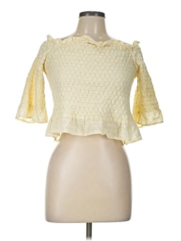 American Eagle Outfitters 3/4 Sleeve Blouse (view 1)