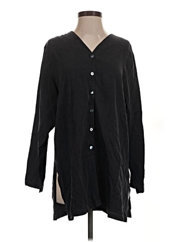 Eileen Fisher Long Sleeve Silk Top (view 1)