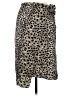 Neiman Marcus 100% Silk Animal Print Silver Silk Skirt Size 6 - photo 1