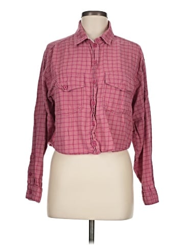 American Eagle Outfitters Long Sleeve Button-Down Shirt (view 1)