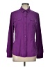 Dana Buchman 100% Polyester Solid Purple Long Sleeve Blouse Size L - photo 1