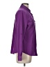 Dana Buchman 100% Polyester Solid Purple Long Sleeve Blouse Size L - photo 4