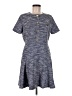 Tommy Hilfiger Tweed Blue Casual Dress Size 8 - photo 1