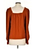 Mine 100% Polyester Orange Long Sleeve Blouse Size S - photo 2