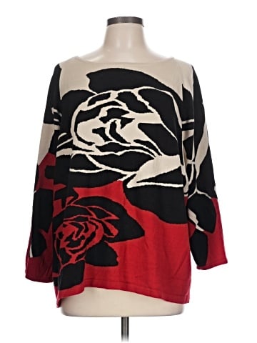 Joan Vass Pullover Sweater (view 1)