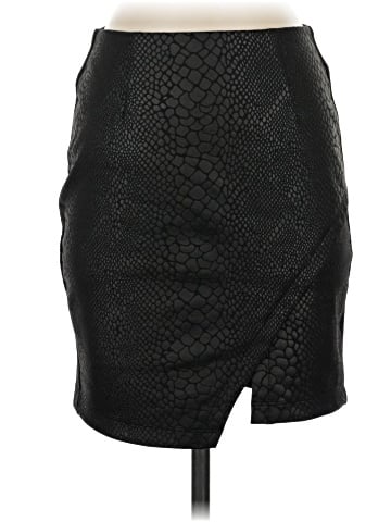 David Lerner Faux Leather Skirt (view 1)
