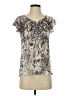 One World Ivory Short Sleeve Blouse Size S - photo 1