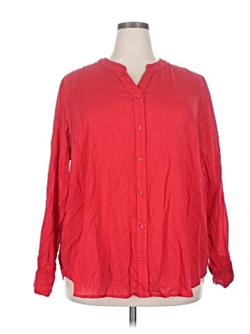 Liz Claiborne 3/4 Sleeve Button-Down Shirt (view 1)