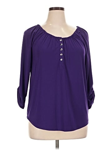 Notations 3/4 Sleeve Blouse (view 1)