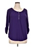 Notations Purple 3/4 Sleeve Blouse Size XL - photo 1