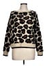 Planet Gold Animal Print Brown Pullover Sweater Size L - photo 1