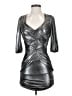 2b bebe Metallic Silver Cocktail Dress Size S - photo 1