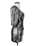 2b bebe Metallic Silver Cocktail Dress Size S - photo 4