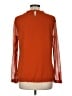 Allegra K Orange Long Sleeve Blouse Size M - photo 2