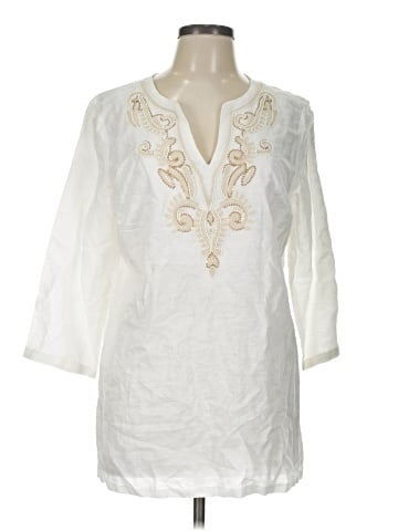 Saint Tropez West 3/4 Sleeve Blouse (view 1)