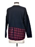Forever 21 Checkered-gingham Blue Pullover Sweater Size S - photo 2