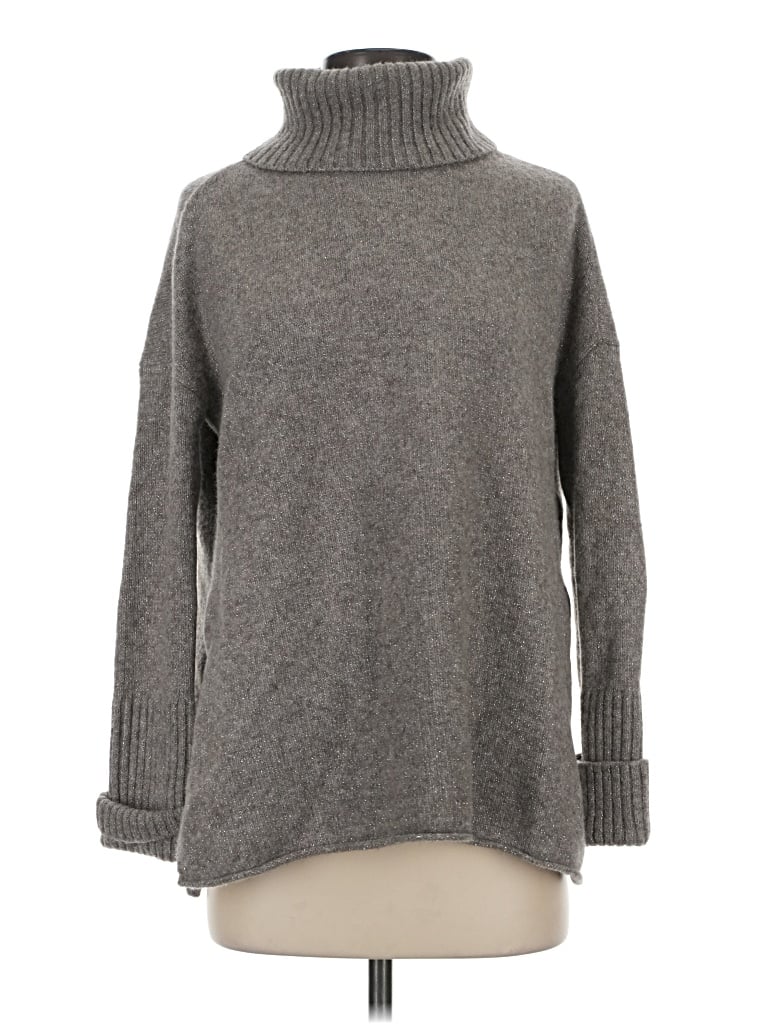 Pre-owned Allsaints Turtleneck Sweater In Gray