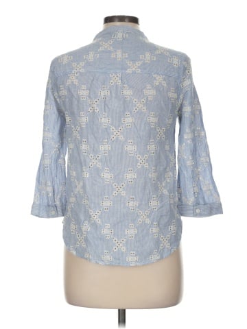 Miss Me 3/4 Sleeve Button-Down Shirt (view 2)