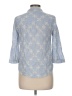 Miss Me Blue 3/4 Sleeve Button-Down Shirt Size M - photo 2