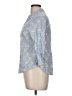Miss Me Blue 3/4 Sleeve Button-Down Shirt Size M - photo 5