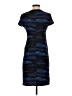 Tory Burch 100% Silk Chevron-herringbone Blue Cocktail Dress Size 0 - photo 2