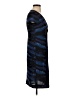 Tory Burch 100% Silk Chevron-herringbone Blue Cocktail Dress Size 0 - photo 4