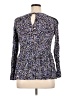 ELOQUII 100% Viscose Blue Long Sleeve Blouse Size 14 Plus - photo 2