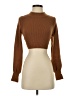Double Zero Brown Long Sleeve Top Size S - photo 1