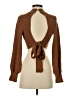 Double Zero Brown Long Sleeve Top Size S - photo 2