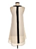 Monteau 100% Polyester Solid Ivory Casual Dress Size XS - photo 2