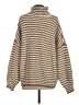 Splendid Stripes Tan Turtleneck Sweater Size S - photo 2