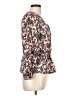 J.Crew 100% Polyester Pink 3/4 Sleeve Blouse Size 10 - photo 4