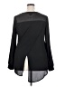 Mossimo 100% Polyester Black Long Sleeve Blouse Size XXL - photo 2
