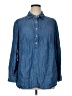 Talbots 100% Tencel Blue Long Sleeve Button-Down Shirt Size 1X - photo 1