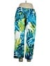 Natori 100% Polyester Tropical Blue Casual Pants Size XL - photo 1