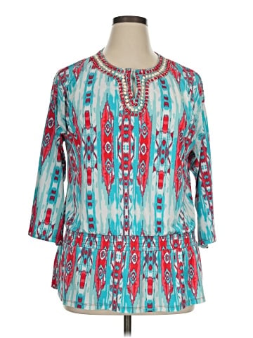 Jones New York Signature 3/4 Sleeve Blouse (view 1)