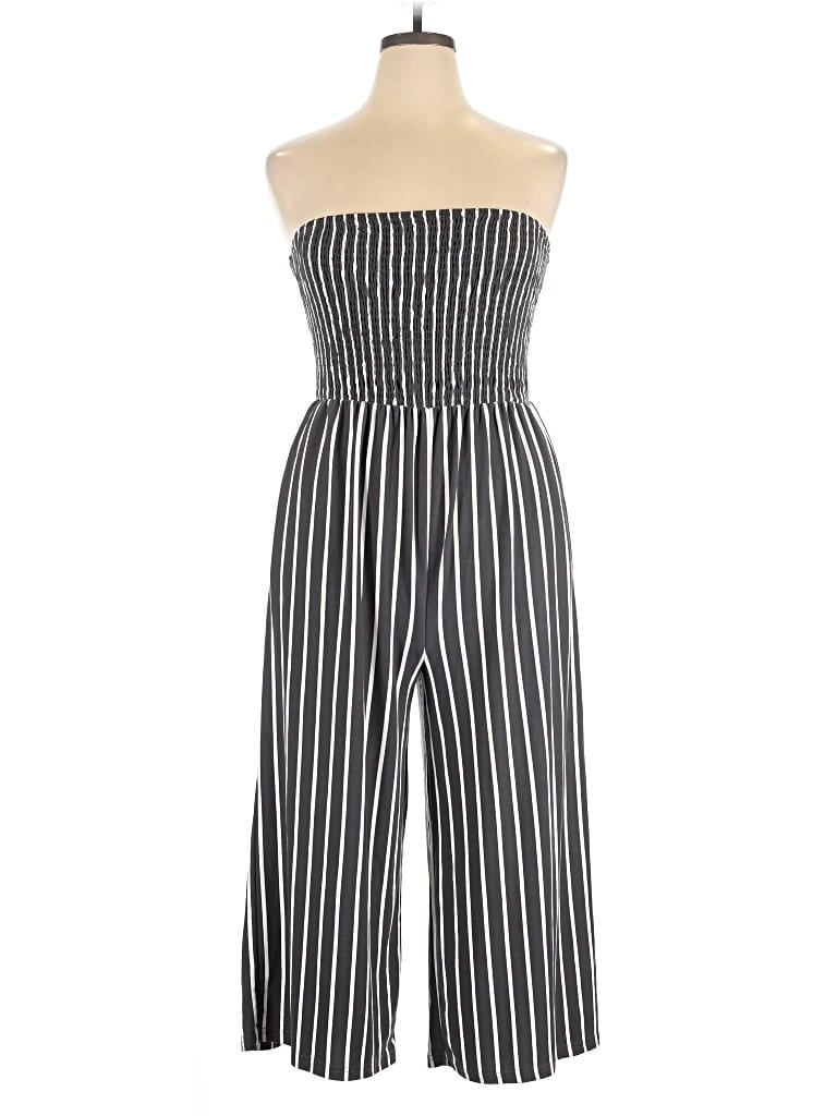 Pre-owned Justify Jumpsuit In Gray