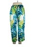 Natori 100% Polyester Tropical Blue Casual Pants Size XL - photo 2