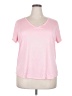 Xersion 100% Polyester Pink Short Sleeve Top Size 2X - photo 1