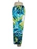 Natori 100% Polyester Tropical Blue Casual Pants Size XL - photo 5