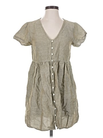 Madewell Linen-Blend Alexandra Button-Front Mini Dress (view 1)