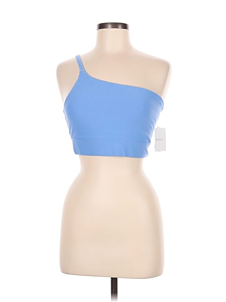 Pre-owned Beyond Yoga Tank Top Blue One Shoulder Neckline Tops