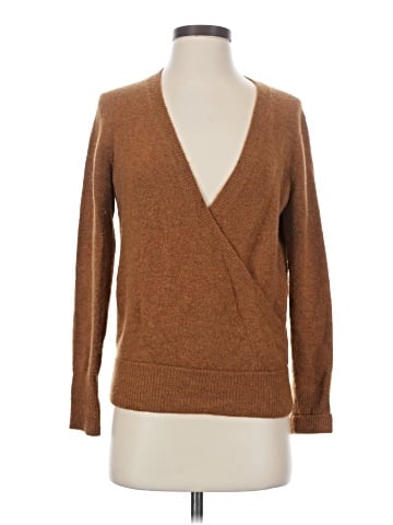 Madewell Wrap-Front Pullover Sweater in Coziest Yarn (view 1)