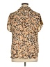 CAbi 100% Polyester Animal Print Tan Short Sleeve Blouse Size XL - photo 2