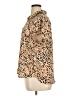 CAbi 100% Polyester Animal Print Tan Short Sleeve Blouse Size XL - photo 5