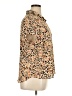 CAbi 100% Polyester Animal Print Tan Short Sleeve Blouse Size XL - photo 4