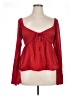 Trixxi 100% Polyester Red Long Sleeve Blouse Size XL - photo 1
