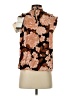 Who What Wear 100% Polyester Brown Sleeveless Blouse Size XS - photo 2