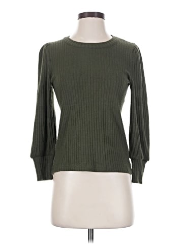 Madewell Brushed Rib Pleat-Sleeve Top (view 1)