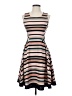 Bar III Stripes Tan Casual Dress Size S - photo 1